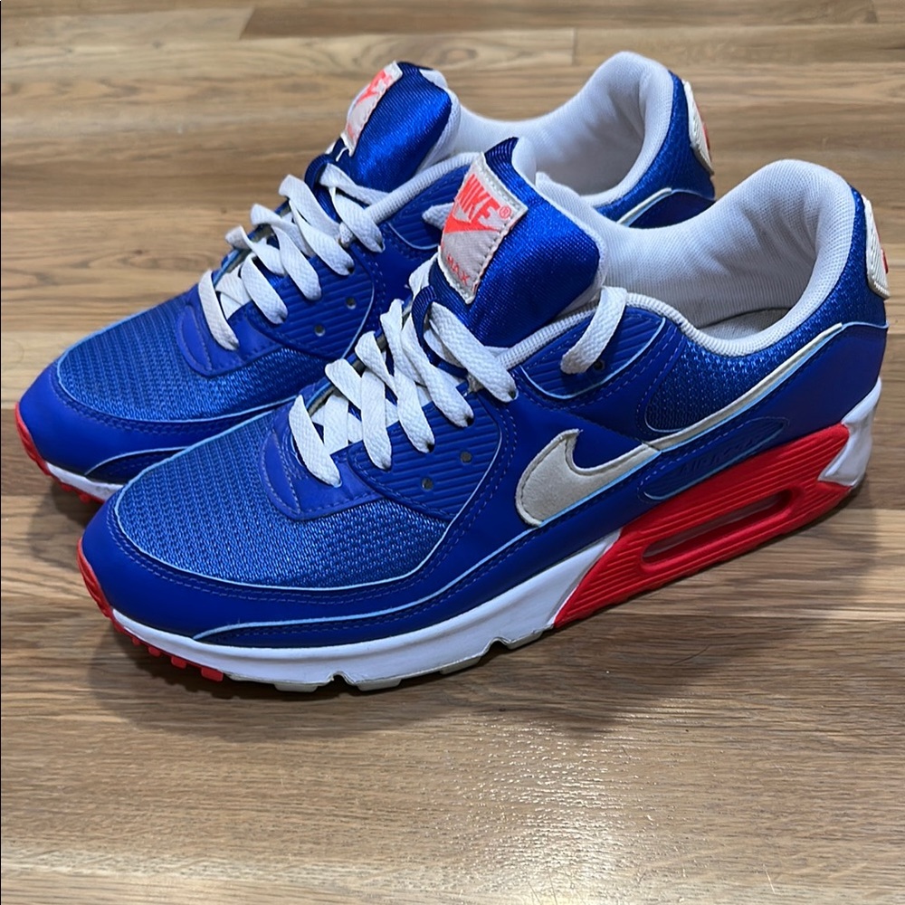 Nike blue and orange airmax men’s size 10 worn once